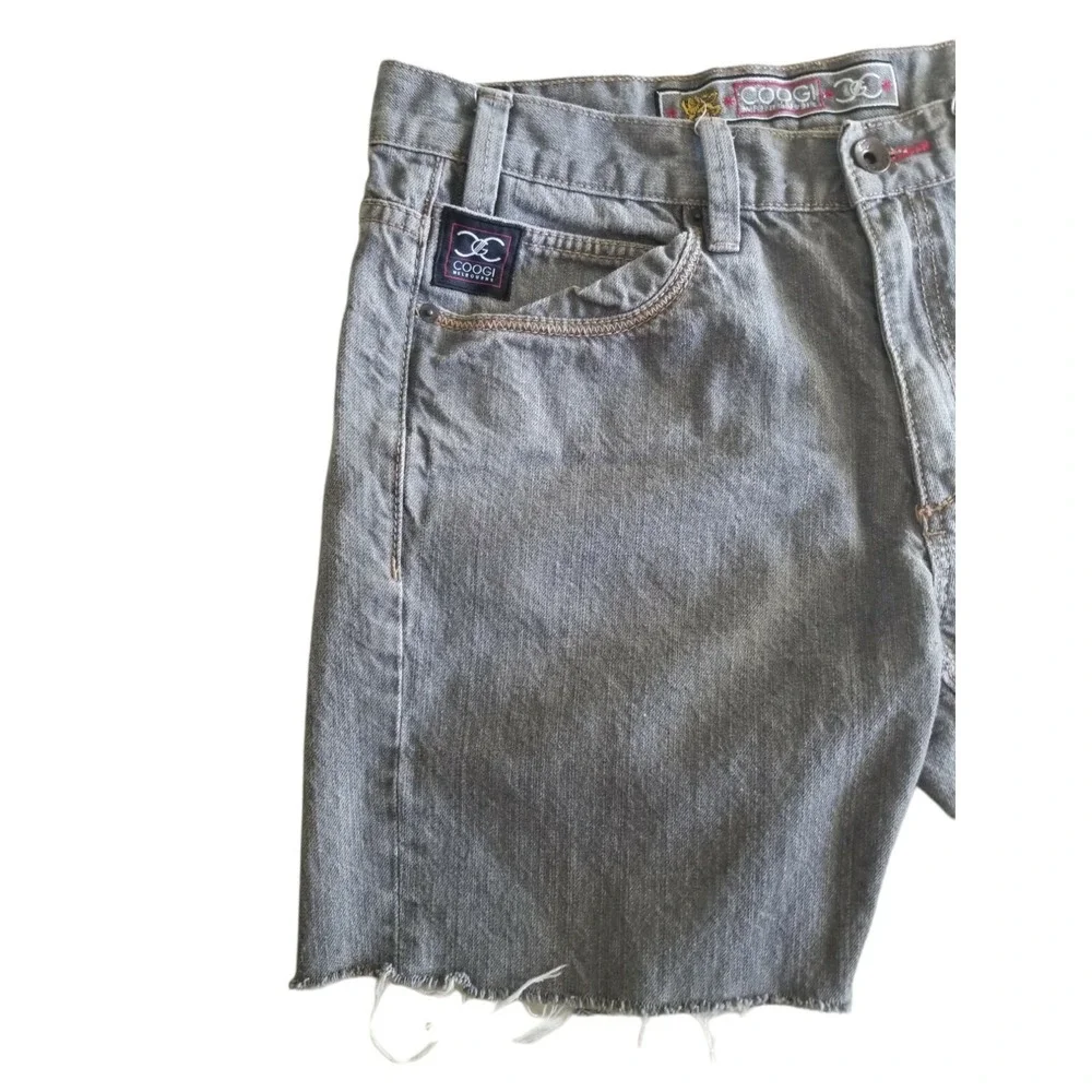 COOGI Melbourne Men's Cut Away Denim Shorts Gray Size‎ W34 Home Altered Length